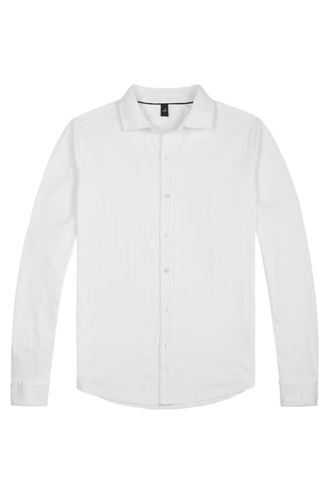 BARTON | TAILORED JERSEY SHIRT PURE WHITE 2