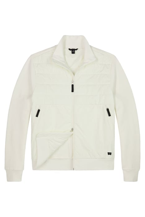 GRIFFIN | QUILTED SWEAT JACKET RETRO WHITE 1