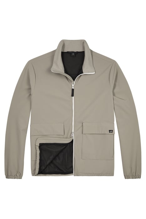 COLLINS | TECH STRETCH TRAVEL JACKET SLATE BEIGE 1