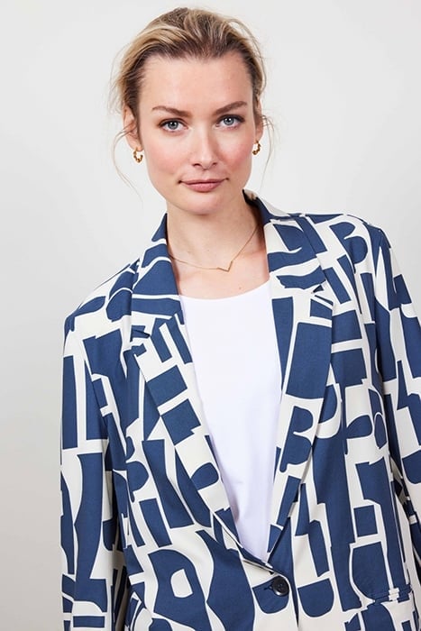 TRAVEL BLAZER MIDA PRINT DARK BLUE WITH GALAXY 2.0 PRINT 5