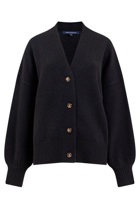 VHARI KNIT V NECK CARDIGAN BLACK 3