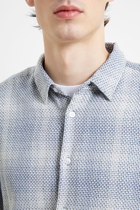 BERROW DOBBY COTTON SHIRT WHITE 4