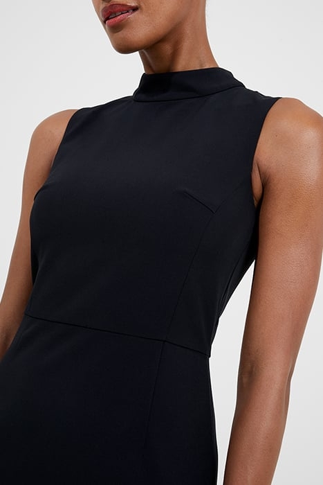 ECHO CREPE MOCK NECK DRESS BLACKOUT 4