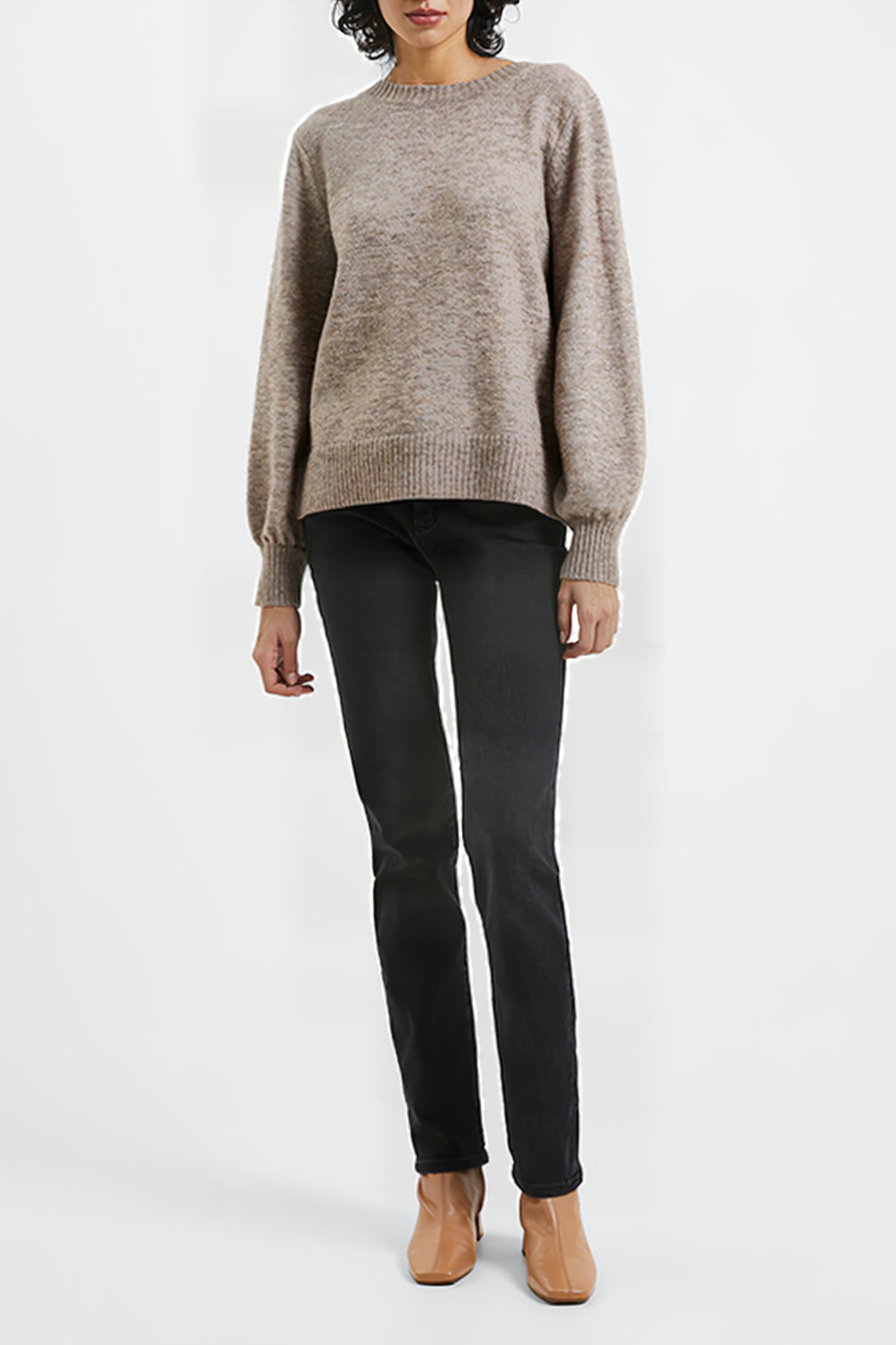 KEZIA L/S JUMPER BROWN 3