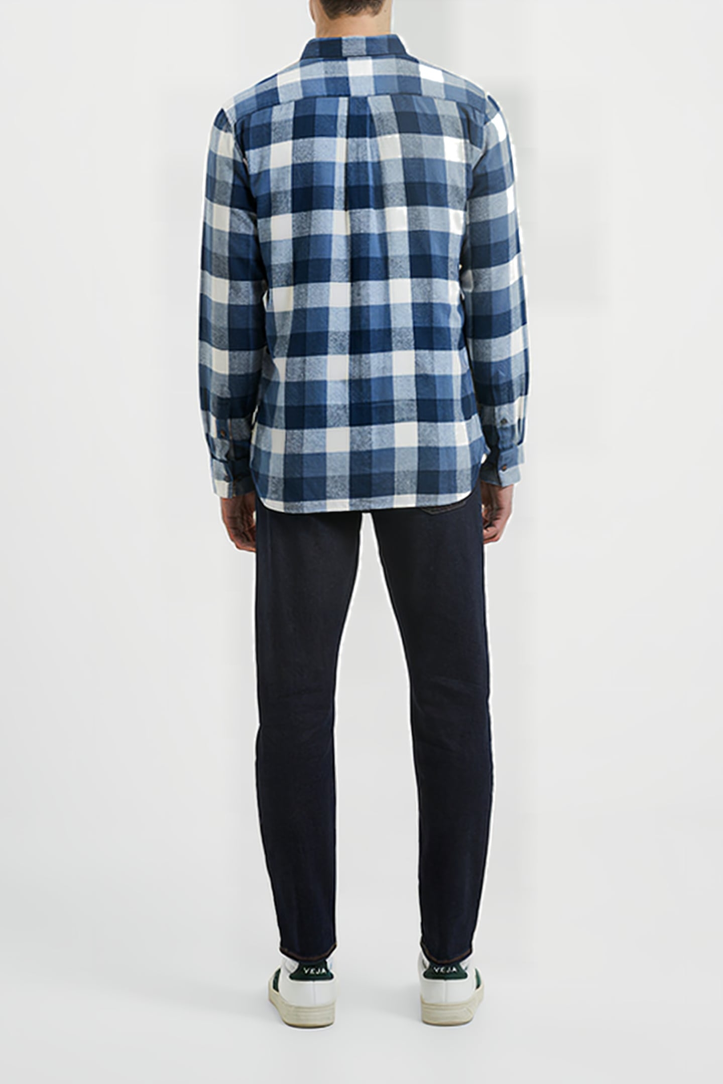 CHECKED FLANNEL BLUE 2