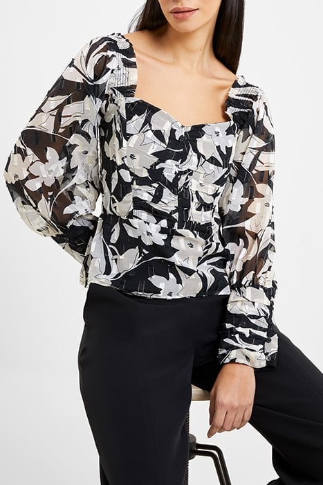 ALLY DINAH LS SWEETHEART NK TP BLACK 4