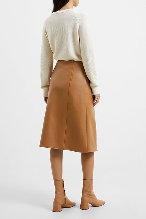 CLAUDIA PU SKIRT BROWN 6