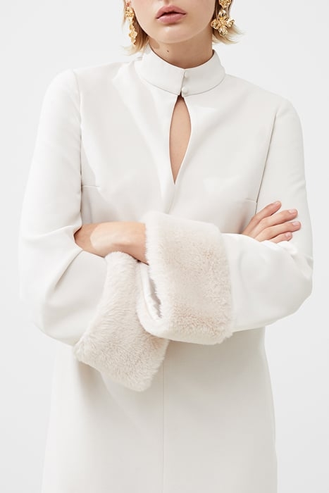 WHISPER RUTH SLV DETAIL DRESS WHITE 4