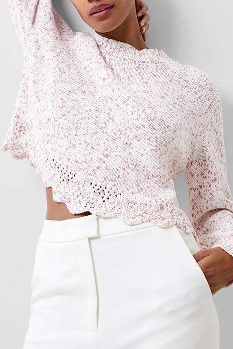 NEVANNA HEM DETAIL SWEATER RED 4