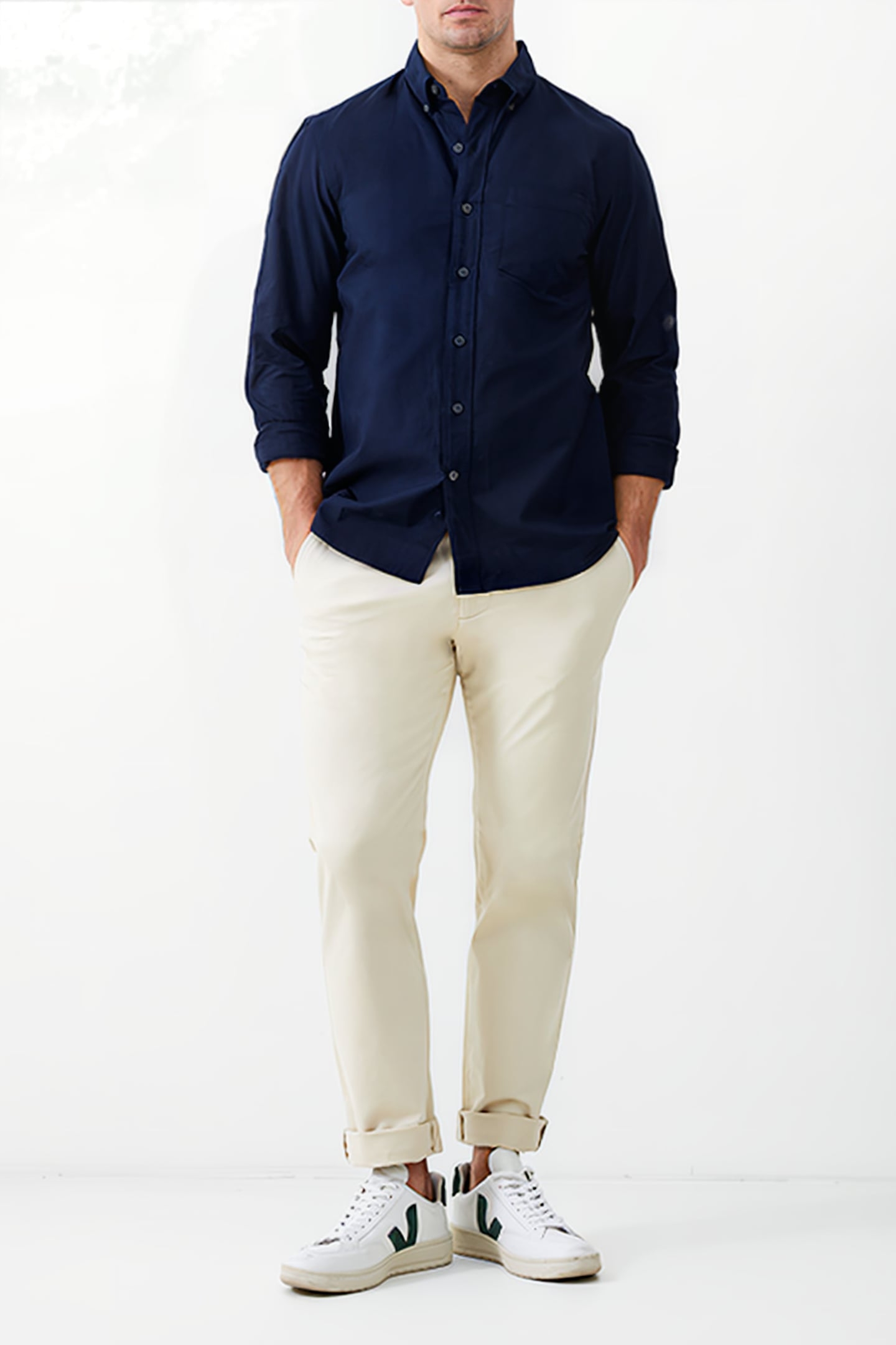 LONG SLEEVE OXFORD SHIRT BLUE 2