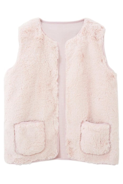 FUR GILET LIGHT PINK 2