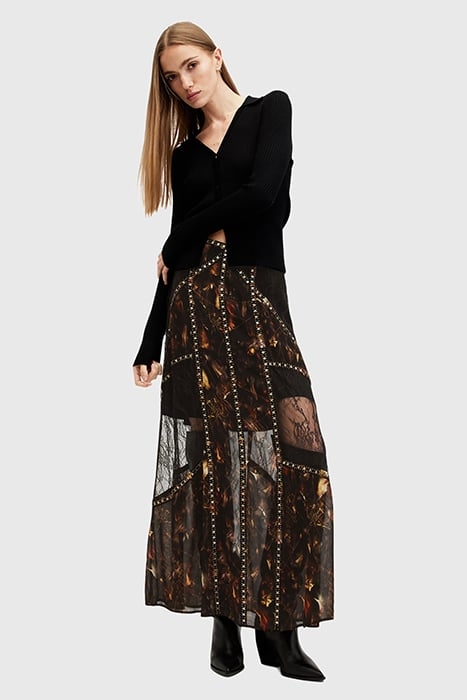 BRYN EMB SKIRT KATERI BLACK 2