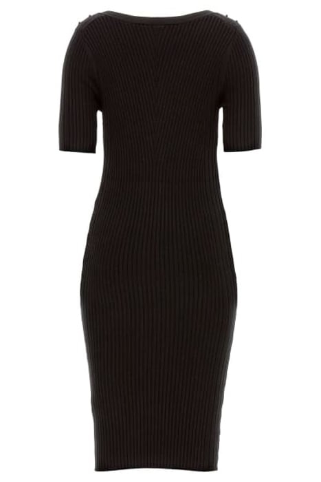 ALICE SS V NECK SWEA JET BLACK A996 4