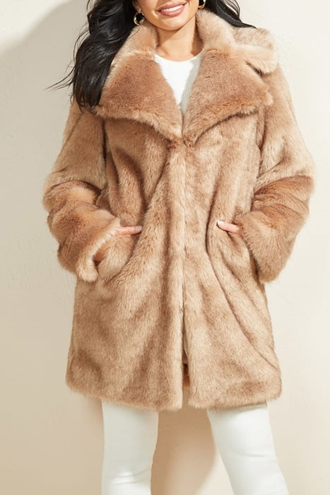 GWENDA COAT MARFA LIGHT FAUX FUR MULTI 1