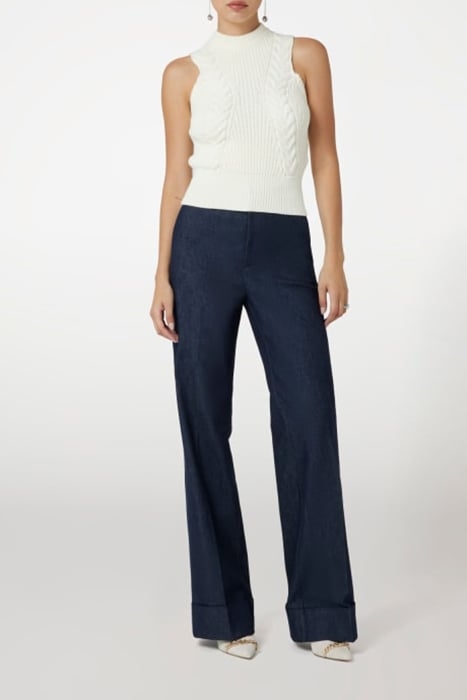 OZUNA SWEATER VEST PALE KNITTED PEARL 3