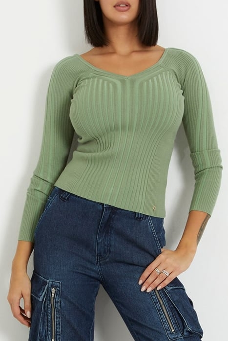 ALLIE VN LS SWTR COLD DEW AND CHILE V 1