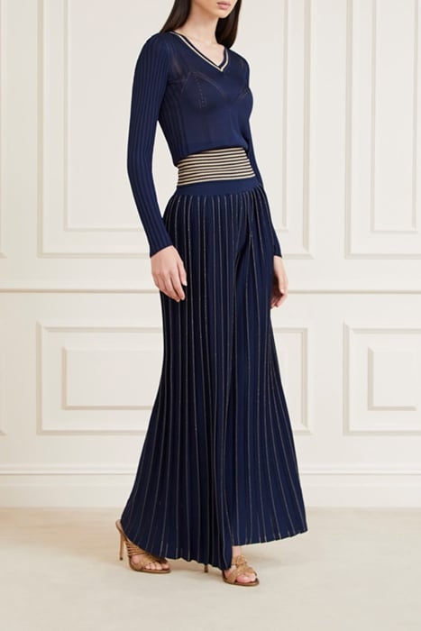 NYX SWEATER PLISSE P SECRET BLUE 6