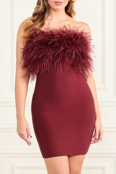 EVITA BANDAGE MINI DRESS VINO 1