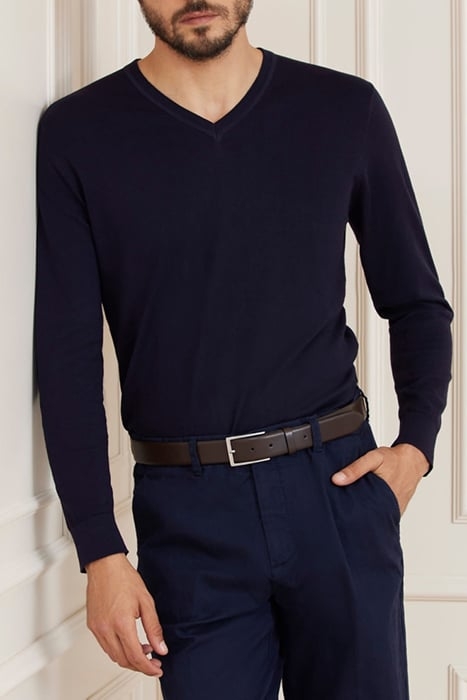 ESSENTIAL NECK GAR SMART SWEATER BLUE 6