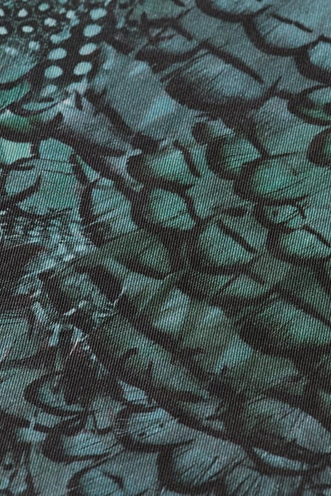 ELENI - HIGH RISE WIDE LEG PYJAMA PANTS FEATHER BOTTLE GREEN 8