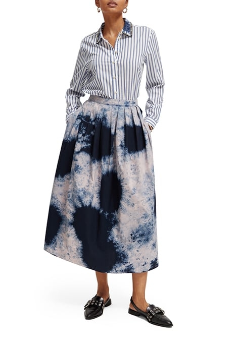 REGULAR FIT SHIRT WITH BEADED COLLAR BLUE STRIPE 2