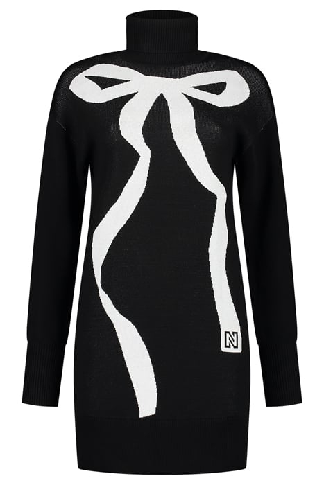 AURORA BOW DRESS BLACK 1