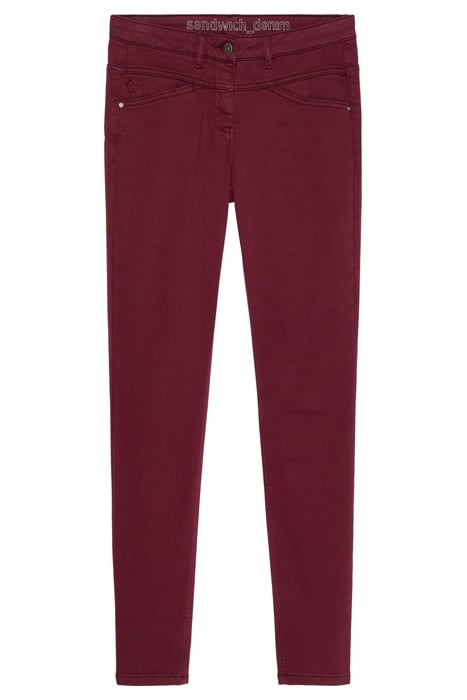 TROUSER WOVEN LONG 24001851 CABERNET 4