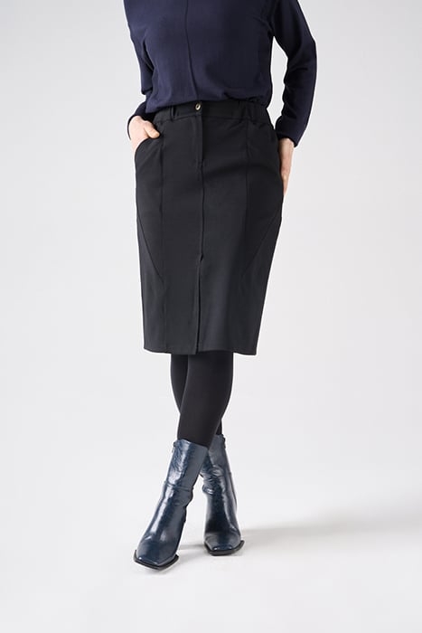 SKIRT JERSEY LONG 26001282 BLACK 1