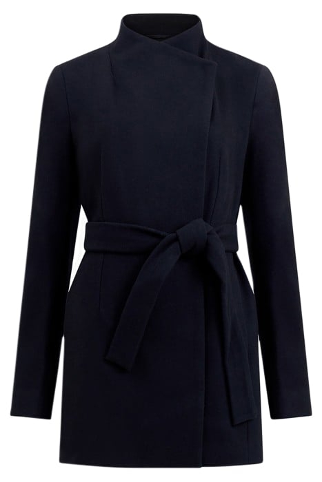 PLATFORM FELT CROSSOVER COAT BLACK 4