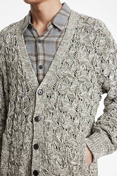 MOTHE REGULAR FIT CARDIGAN DEEP OLIVE 3