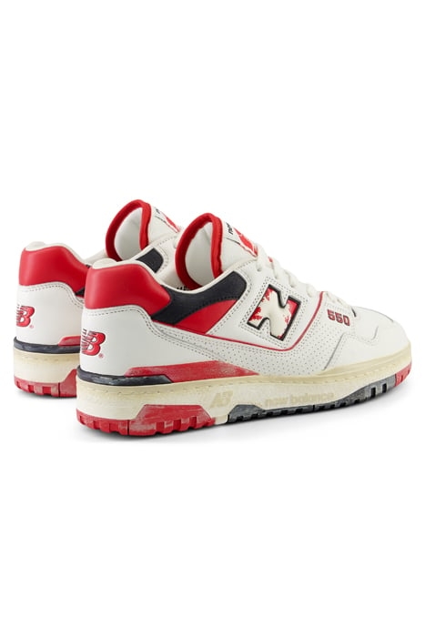 BB550VGA SNEAKERS IN WHITE AND RED 8