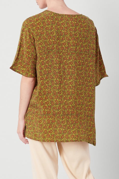 OVERSIZED PRINTED MID LONG TOP CACHEMIRE 2