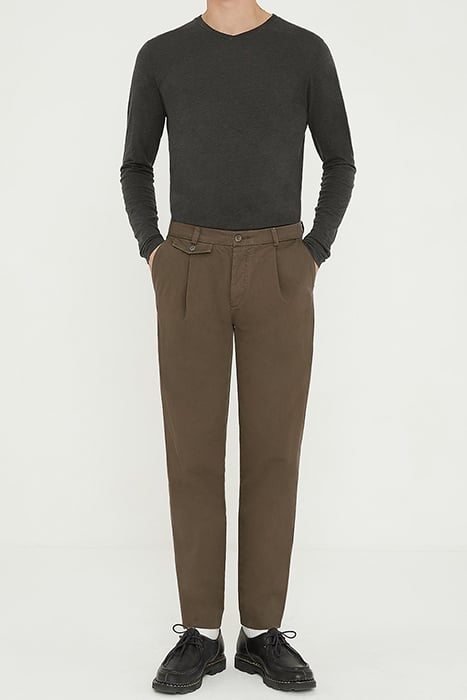 CHINO CARROT PANTS GRIZZLY 3