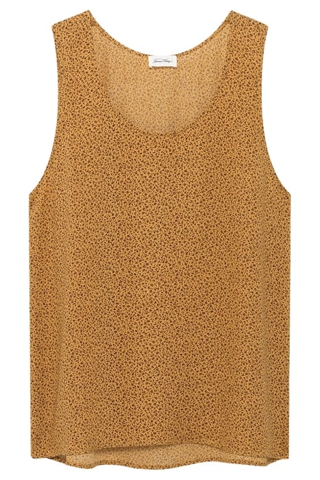 SLEEVLESS LOOSE PRINTED TOP DOUCETTE BEIGE 4