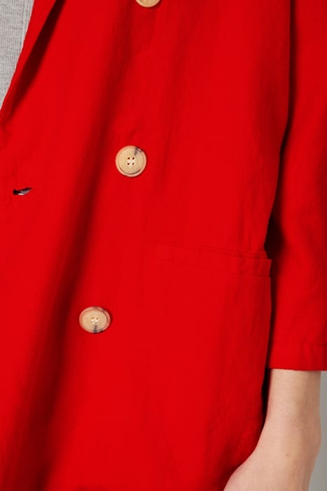 7/8 SLEEVES STRAIGHT BLAZER PIMENT 7