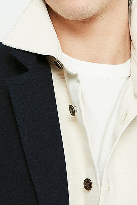 SHORT STRAIGHT BLAZER ANTHRACITE CHINE 4