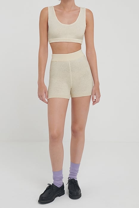 SPORT BRA WITH ROUND NECKLINE NACRE 1