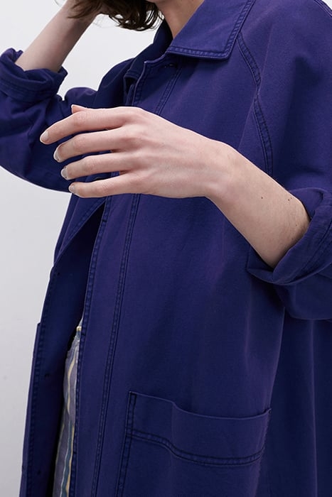 LONG SLEEVES COAT INDIGO VINTAGE 8