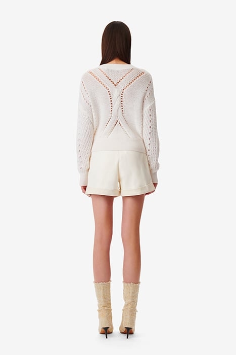 TEODORA KNITTED SWEATER IN ECRU 3