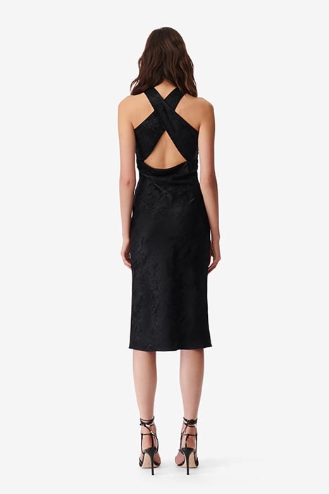 CALVINO DRESS IN SHINY BLACK 2