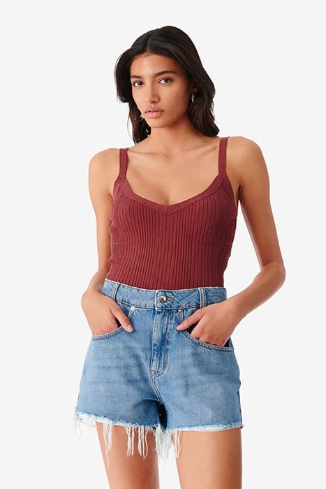 POSALA TANK TOP IN BURGUNDY 1