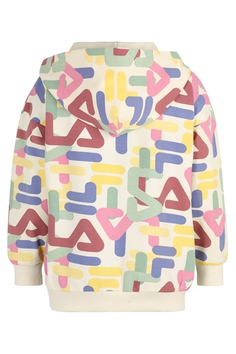 TRENNEWURTH AOP ZIP JACKET ANTIQUE WHITE LETTER AOP 2