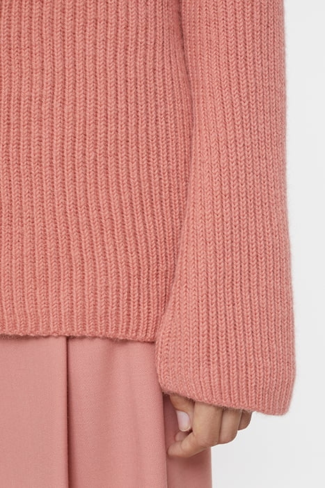 V NECK LONG SLEEVE KNITS ROSE DUST 6