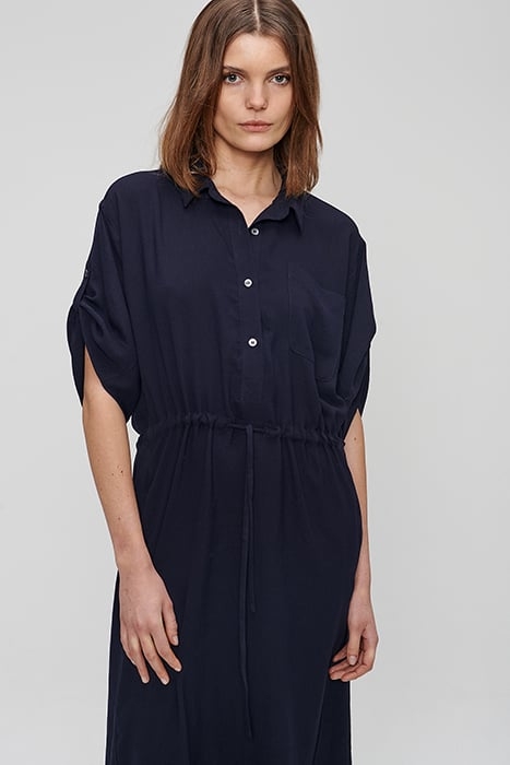 DRAWSTRING DRESS MIDNIGHT BLUE 3
