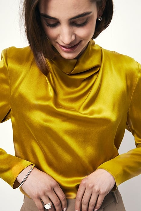 IPSUM SILK DRAPEY TOP GOLDEN GINGER 5