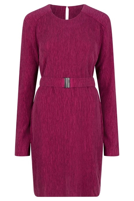 ANOUR PLISSÉ MINI DRESS MULBERRY 3