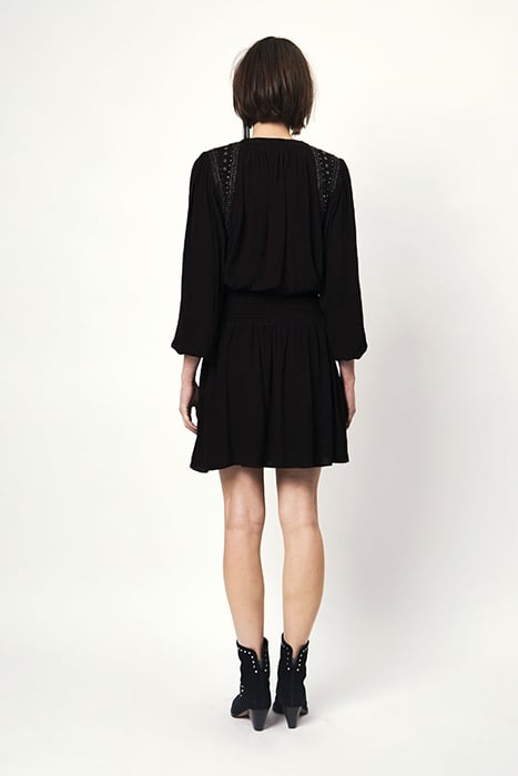 ZVI EMBELLISHED BLOUSE WASHED BLACK 2