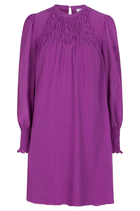MERCURY SMOCKED MINI DRESS COSMIC VIOLET 3