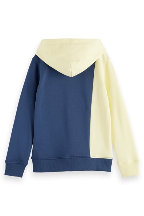 BOYS REGULAR FIT COLOURBLOCK HOODIE IN ORGANIC COTTON STORM  4