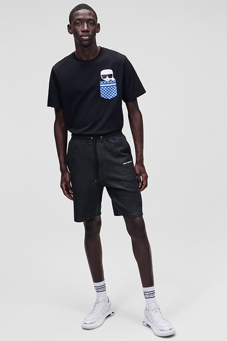 JERSEY DENIM SWEAT SHORTS NAVY 6